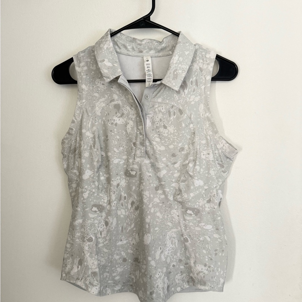 Lululemon Quick Drying Sleeveless Polo Shirt Size 6 Like New